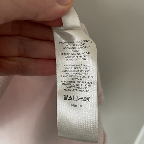 Free People Cozy Time Funnel Top Long Sleeve Cowl Neck Casual Blush Small - Picture 6 of 7